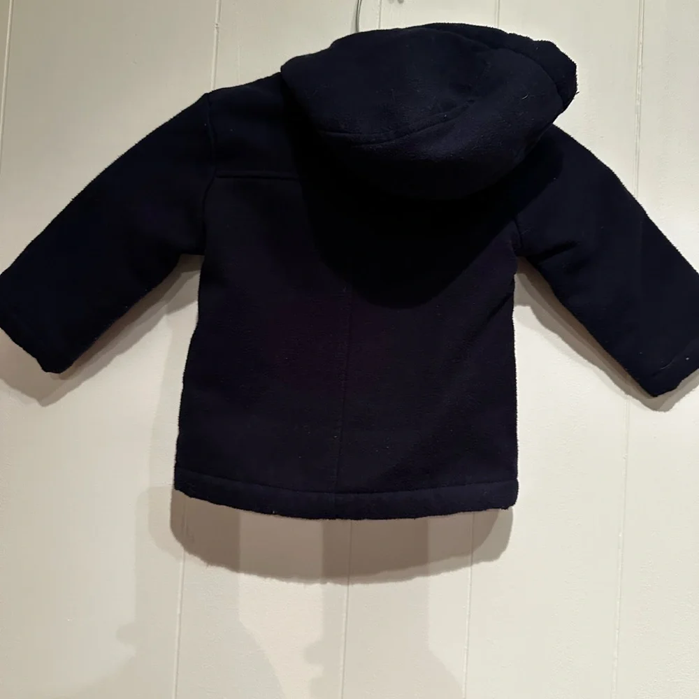 OshKosh B’gosh Toddler Navy Toggle Winter Coat Sherpa Lined 18M